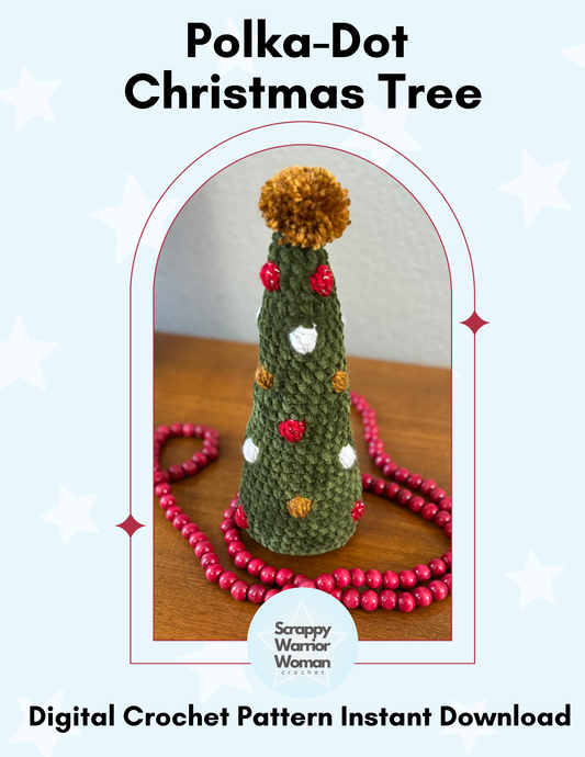 Polka Dot Christmas Tree Digital Pattern